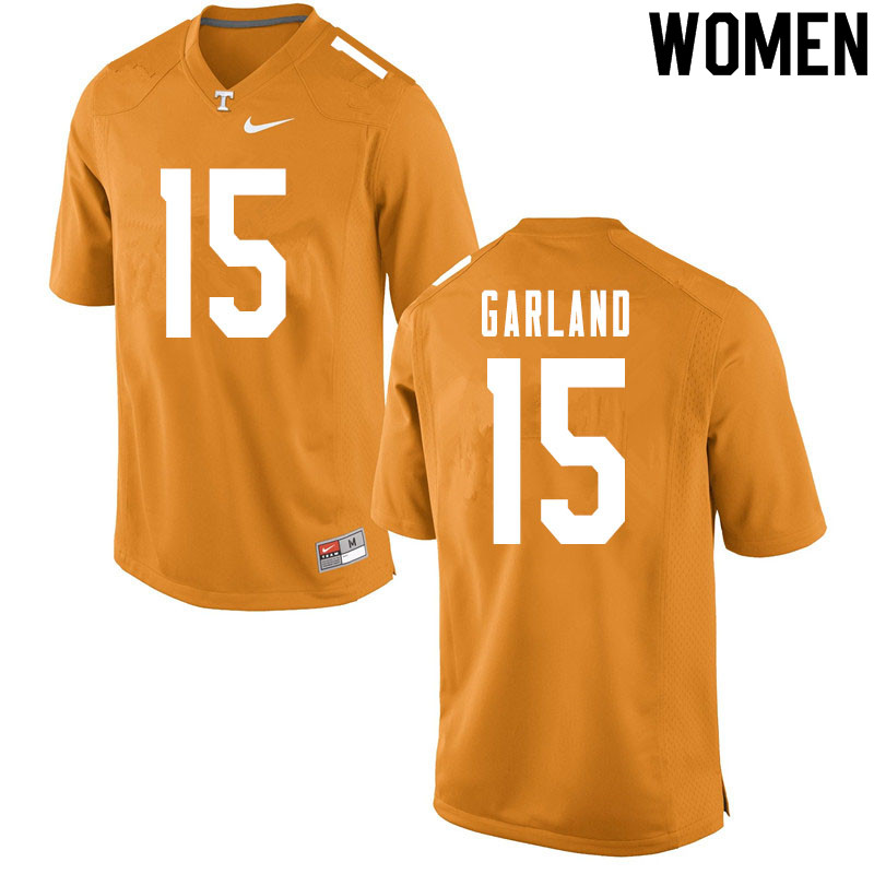 Women #15 Kwauze Garland Tennessee Volunteers College Football Jerseys Sale-Orange
